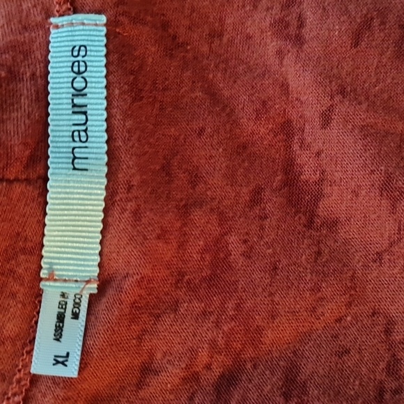 MAURICES Sz XL, sleeveless cardian, spice color, GUC, lightweight, see through - Picture 4 of 4